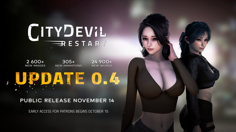 [SLG/PC/安卓]恶魔城市：重启   #City Devil: Restart v0.4 AI汉化版[10G]-次元小屋